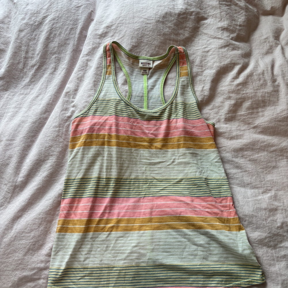 Mossimo Supply Co. White Top with Lime Accents